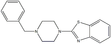 2-(4-BENZYLPIPERAZIN-1-YL)-1,3-BENZOTHIAZOLE Struktur