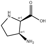 D-Proline, 3-amino-, (3S)-rel- (9CI) Struktur