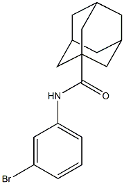 N-(3-bromophenyl)adamantane-1-carboxamide Struktur