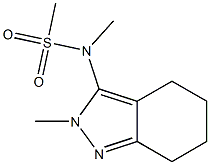 N-methyl-N-(2-methyl-4,5,6,7-tetrahydro-2H-indazol-3-yl)methanesulfonamide Struktur