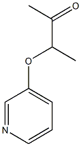 2-Butanone,3-(3-pyridinyloxy)-(9CI) Struktur