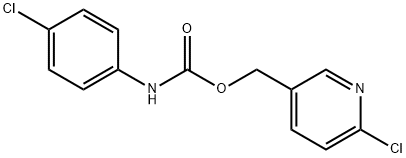 (6-chloropyridin-3-yl)methyl N-(4-chlorophenyl)carbamate Struktur