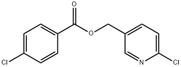 (6-chloropyridin-3-yl)methyl 4-chlorobenzoate Struktur