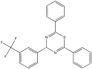 2,6-diphenyl-4-[3-(trifluoromethyl)phenyl]-4H-1,3,5-thiadiazine Struktur