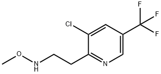 {2-[3-chloro-5-(trifluoromethyl)pyridin-2-yl]ethyl}(methoxy)amine Struktur