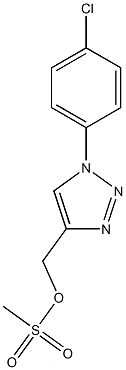 [1-(4-chlorophenyl)-1H-1,2,3-triazol-4-yl]methyl methanesulfonate Struktur