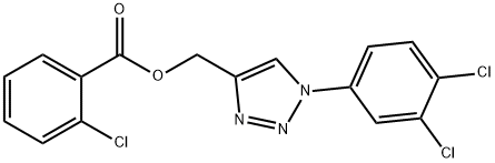 [1-(3,4-dichlorophenyl)-1H-1,2,3-triazol-4-yl]methyl 2-chlorobenzoate Struktur