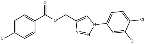 [1-(3,4-dichlorophenyl)-1H-1,2,3-triazol-4-yl]methyl 4-chlorobenzoate Struktur