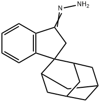 {2',3'-dihydrospiro[adamantane-2,1'-indene]-3'-ylidene}hydrazine Struktur