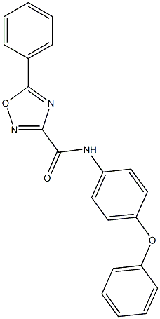 N-(4-phenoxyphenyl)-5-phenyl-1,2,4-oxadiazole-3-carboxamide Struktur