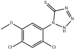 1-(2,4-dichloro-5-methoxyphenyl)-1H-1,2,3,4-tetrazole-5-thiol Struktur