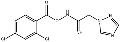 (Z)-[1-amino-2-(1H-1,2,4-triazol-1-yl)ethylidene]amino 2,4-dichlorobenzoate Struktur