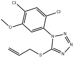 1-(2,4-dichloro-5-methoxyphenyl)-5-(prop-2-en-1-ylsulfanyl)-1H-1,2,3,4-tetrazole Struktur