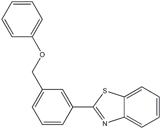 3-(1,3-benzothiazol-2-yl)benzyl phenyl ether Struktur