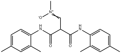 (Z)-{2,2-bis[(2,4-dimethylphenyl)carbamoyl]ethylidene}(methyl)oxidoazanium Struktur