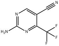 2-AMino-4-(trifluoroMethyl)pyriMidine-5-carbonitrile Struktur