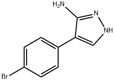 4-(4-bromophenyl)-1H-pyrazol-3-amine Struktur