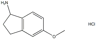 1H-Inden-1-amine, 2,3-dihydro-5-methoxy-, hydrochloride (1:1), 41566-77-2, 結(jié)構(gòu)式