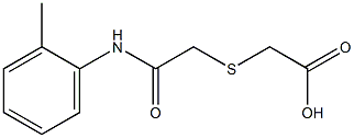 2-({[(2-methylphenyl)carbamoyl]methyl}sulfanyl)acetic acid Struktur