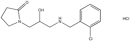 1-(3-{[(2-chlorophenyl)methyl]amino}-2-hydroxypropyl)pyrrolidin-2-one hydrochloride Struktur