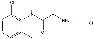 2-amino-N-(2-chloro-6-methylphenyl)acetamide hydrochloride Struktur