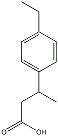 3-(4-ethylphenyl)butanoic acid Struktur