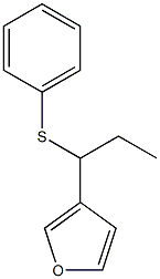 3-[1-(phenylsulfanyl)propyl]furan Struktur