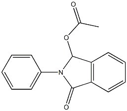 3-oxo-2-phenyl-2,3-dihydro-1H-isoindol-1-yl acetate Struktur