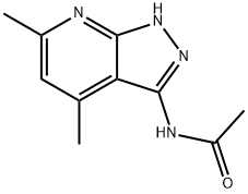 N-(4,6-dimethyl-1H-pyrazolo[3,4-b]pyridin-3-yl)acetamide Struktur