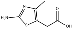 (2-amino-4-methyl-1,3-thiazol-5-yl)acetic acid(SALTDATA: FREE) Struktur