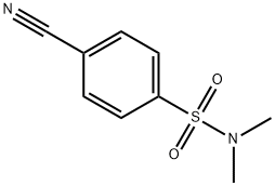 4-cyano-N,N-dimethylbenzenesulfonamide Struktur