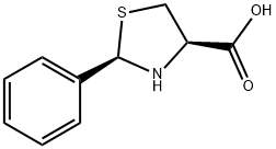 (2R,4R)-2-phenyl-1,3-thiazolidine-4-carboxylic acid Struktur