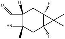 (1R,3R,5S,7S)-4,4,7-trimethyl-8-azatricyclo[5.2.0.0^{3,5}]nonan-9-one Struktur