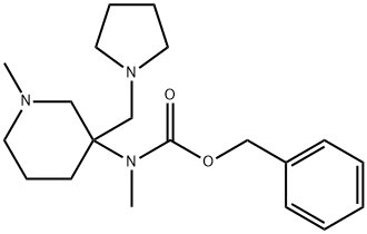 Methyl-(1-Methyl-3-pyrrolidin-1-ylMethyl-piperidin-3-yl)-carbaMic acid benzyl es Struktur