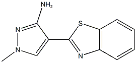 4-(1,3-benzothiazol-2-yl)-1-methyl-1H-pyrazol-3-amine Struktur