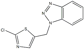 1-[(2-chloro-1,3-thiazol-5-yl)methyl]-1H-1,2,3-benzotriazole Struktur