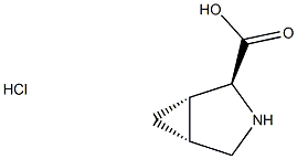 (1R,2R,5S)-rel-3-azabicyclo[3.1.0]hexane-2-carboxylic acid, hydrochloride Struktur