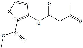 methyl 3-(3-oxobutanamido)thiophene-2-carboxylate Struktur