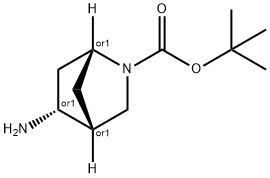 Racemic-(1S,4S,5S)-Tert-Butyl 5-Amino-2-Azabicyclo[2.2.1]Heptane-2-Carboxylate Struktur