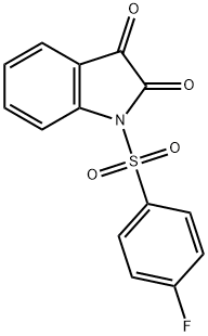 1-(4-fluorobenzenesulfonyl)-2,3-dihydro-1H-indole-2,3-dione Struktur