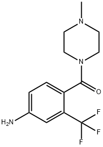 [4-AMino-2-(trifluoroMethyl)phenyl](4-Methyl-1-piperazinyl)Metha Struktur