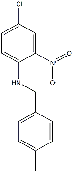 4-chloro-N-[(4-methylphenyl)methyl]-2-nitroaniline Struktur