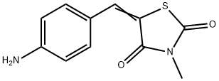 (5E)-5-[(4-aminophenyl)methylidene]-3-methyl-1,3-thiazolidine-2,4-dione Struktur