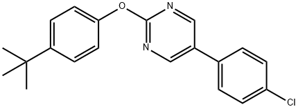 4-(tert-butyl)phenyl 5-(4-chlorophenyl)-2-pyrimidinyl ether Struktur