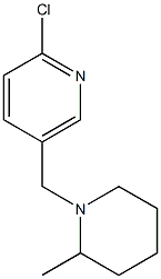 2-chloro-5-[(2-methylpiperidin-1-yl)methyl]pyridine Struktur