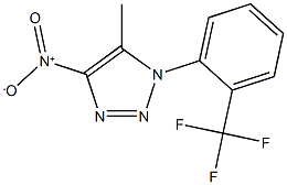 5-methyl-4-nitro-1-[2-(trifluoromethyl)phenyl]-1H-1,2,3-triazole Struktur