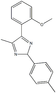 methyl 2-[5-methyl-2-(4-methylphenyl)-2H-imidazol-4-yl]phenyl ether Struktur