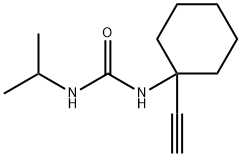 1-(1-ethynylcyclohexyl)-3-(propan-2-yl)urea Struktur