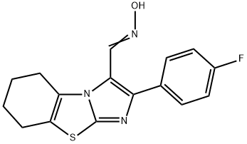 (E)-N-{[4-(4-fluorophenyl)-7-thia-2,5-diazatricyclo[6.4.0.0^{2,6}]dodeca-1(8),3,5-trien-3-yl]methylidene}hydroxylamine Struktur