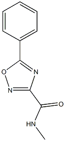 N-methyl-5-phenyl-1,2,4-oxadiazole-3-carboxamide Struktur